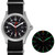 ArmourLite Field Series Tritium Mens Watch AL141 - Swiss Made - 42mm - Black Dial White Numbers - Shatterproof Armourglass - Nylon Band