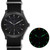 Image of ArmourLite Field Series Tritium Mens Watch AL145 - Swiss Made - 42mm - Blackout Dial White Numbers - Shatterproof Armourglass - Nylon Band