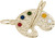 Image of Artist Palette Charm w/ Multicolor Enamel (Choose Metal) by Rembrandt