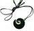 Image of Australian Black Natural Nephrite Jade Koru Fern Spiral Pendant