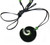 Australian Black Natural Nephrite Jade Koru Fern Spiral Pendant