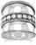Image of Bali Ring with Flat Beads in the Center and Rope Edge 925 Sterling Silver