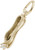 Image of Ballet Slipper w/ Simulated Pearl Charm (Choose Metal) by Rembrandt