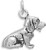 Image of Beagle Charm 925 Sterling Silver Image of Beagle Charm 925 Sterling Silver