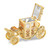 Bejeweled IMPERIAL Golden Carriage w/Ring Pad Trinket Box (Gifts)