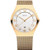 Image of Bering Time - Classic - Mens Gold-Tone Mesh Watch with White Dial 11937-334