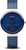 Bering Time Watch - Ceramic Ladies Pink Case with Blue Dial & Mesh Strap 35036-367
