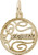 Image of Bermuda Faceted Charm (Choose Metal) by Rembrandt