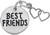 Image of Best Friends Tag w/ Heart Charm (Choose Metal) by Rembrandt