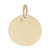 Black Enamel Peace Charm Tag Charm (Choose Metal) by Rembrandt