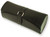 Black Split Grain Leather Jewelry Roll with Magnetic Snap
