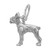 Image of Boston Terrier Dog Charm (Choose Metal) by Rembrandt
