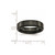 Image of Ceramic Black Faceted and Beveled Edge 6mm Polished Band Ring