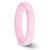 Image of Ceramic Pink 4mm Faceted Polished Band Ring