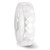 Image of Ceramic White 6mm Faceted Polished Band Ring