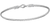 Image of Charles Garnier - "Alena" - Rhodium-Plated Sterling Silver 2mm Woven Hook CZ Bangle Bracelet