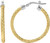 Image of Charles Garnier - "Jody" - 25mm Gold-Plated & Rhodium-Plated Sterling Silver Hoop Earrings