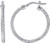 Image of Charles Garnier - "Jody" - 25mm Rhodium-Plated Sterling Silver Hoop Earrings