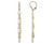 Image of Charles Garnier Gold-plated Sterling Silver Multi-strand Paperclip Chain Dangle Earrings