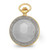 Image of Charles Hubert 2-tone Ribbon & Shield Skeleton Dial Pocket Watch