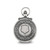 Charles Hubert Antiqued Chrome Finish Skeleton Pocket Watch XWA3349