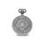 Charles Hubert Antiqued Oval Design Pocket Watch