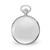 Image of Charles Hubert Chrome Finish Open Window Moon Phase Pocket Watch
