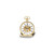 Charles Hubert Gold-Finish White Skeleton Dial 53mm Pocket Watch
