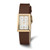 Image of Charles Hubert IP-plated Silver Rectangle Dial Quartz Watch