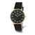 Image of Charles Hubert IP-plated Stainless Steel Black Dial Quartz Watch XWA6049