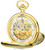 Image of Charles Hubert IP-plated Stainless Steel Skeleton Dial Pocket Watch XWA4343