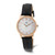 Image of Charles Hubert Ladies Pink Finish Stainless Steel Off-White Dial Watch