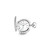 Charles Hubert Stainless Off White Dial Super Slim Pocket Watch
