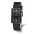 Image of Charles Hubert Stainless Steel Black Dial Rectangle Quartz Watch