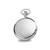 Charles Hubert Stainless Steel Stripe Design Pocket Watch