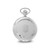 Charles Hubert Stainless Steel White Dial with Date Pocket Watch XWA835
