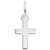 Image of Classic Cross Charm (Choose Metal) by Rembrandt