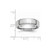 Image of Cobalt Beveled Edge Satin and Polished 6mm Band Ring