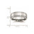 Image of Cobalt Satin and Polished Ridged Edge 8mm Band Ring CC36
