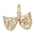 Comedy & Tragedy Masks Charm (Choose Metal) by Rembrandt