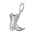 Image of Cowboy Boot Charm (Choose Metal) by Rembrandt