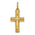 Image of Cremation Jewelry - 14K Yellow Gold Cross Ash Holder Pendant