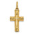 Image of Cremation Jewelry - 14K Yellow Gold Cross Ash Holder Pendant