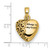 Cremation Jewelry - 14K Yellow Gold Heart Remembrance Ash Holder Pendant