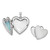 Cremation Jewelry - Rhodium-plated Sterling Silver Always With You Ash Holder Heart Locket Pendant