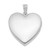 Image of Cremation Jewelry - Rhodium-plated Sterling Silver Always With You Ash Holder Heart Locket Pendant