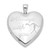 Image of Cremation Jewelry - Rhodium-plated Sterling Silver Always With You Ash Holder Heart Locket Pendant