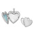 Image of Cremation Jewelry - Rhodium-plated Sterling Silver Need You Close To Me Ash Holder Heart Locket Pendant