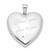 Image of Cremation Jewelry - Rhodium-plated Sterling Silver Need You Close To Me Ash Holder Heart Locket Pendant