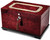 Image of Dark Mapa Veneer with Mother of Pearl Inlay Locking Memorial Keepsake Box (Gifts)